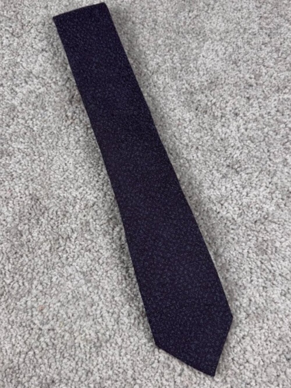 Bonobos Men's Purple Blue Knit Wool Silk Blend Tie Made in USA Wedding Formal